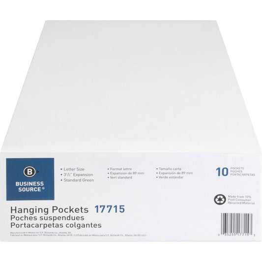 Business Source Letter Recycled File Pocket (17715)