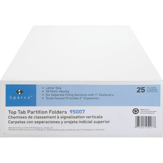 Business Source Letter Recycled Classification Folder (95007)