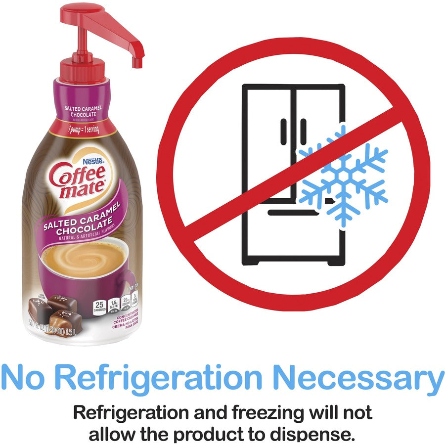 Coffee-mate Coffee mate Salted Caramel Chocolate Liquid Coffee Creamer Pump Bottle (79976CT)