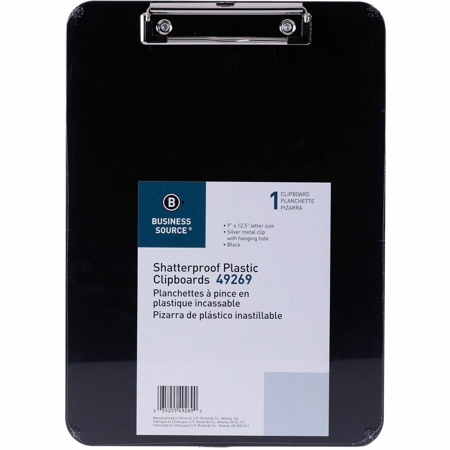 Business Source Shatterproof Clipboard (49269)