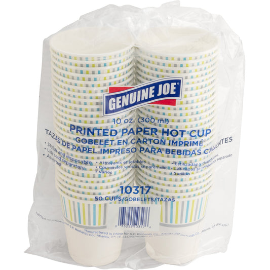 Genuine Joe 10 oz Hot Beverage Cups (10317)