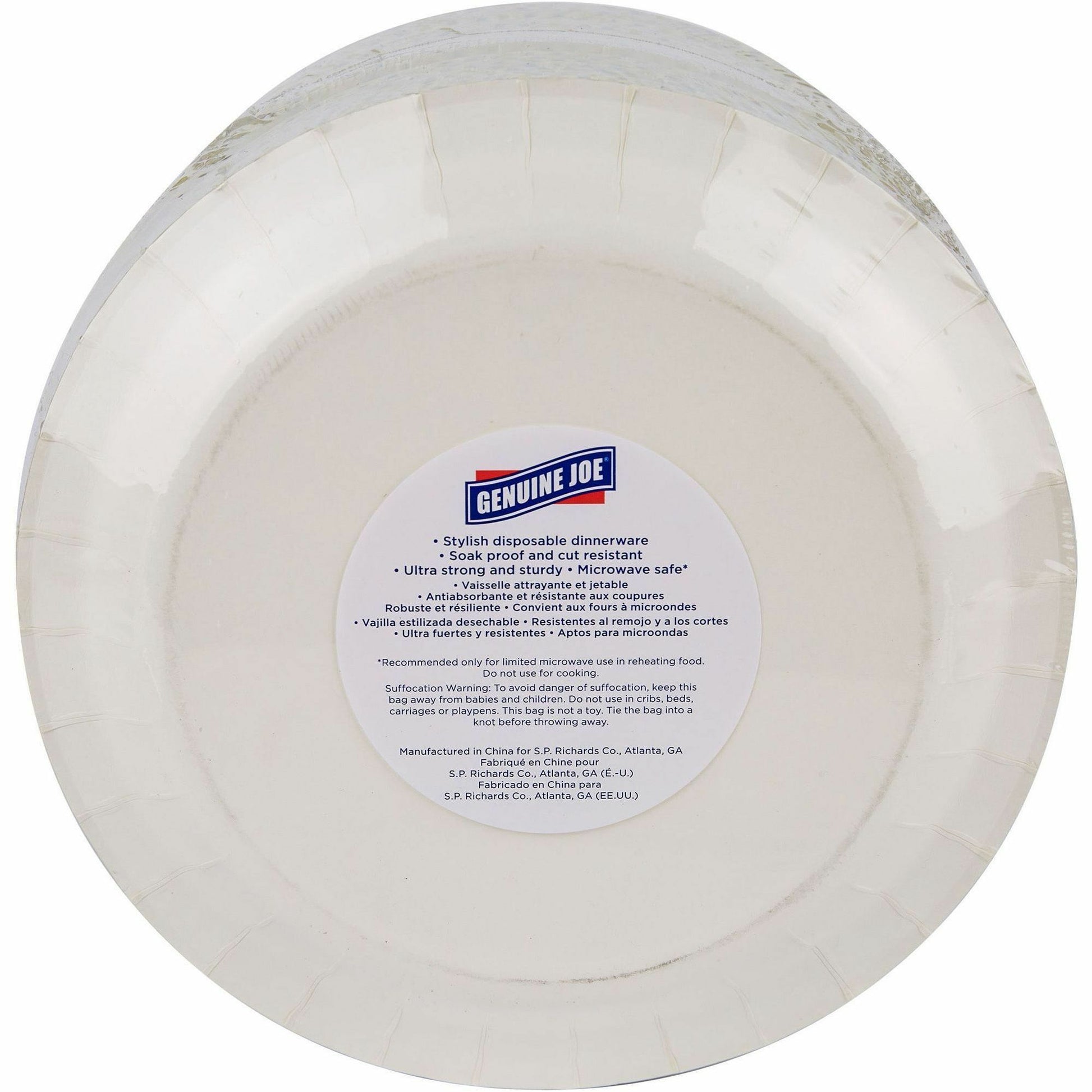 Genuine Joe 10" Printed Paper Plates (10319)