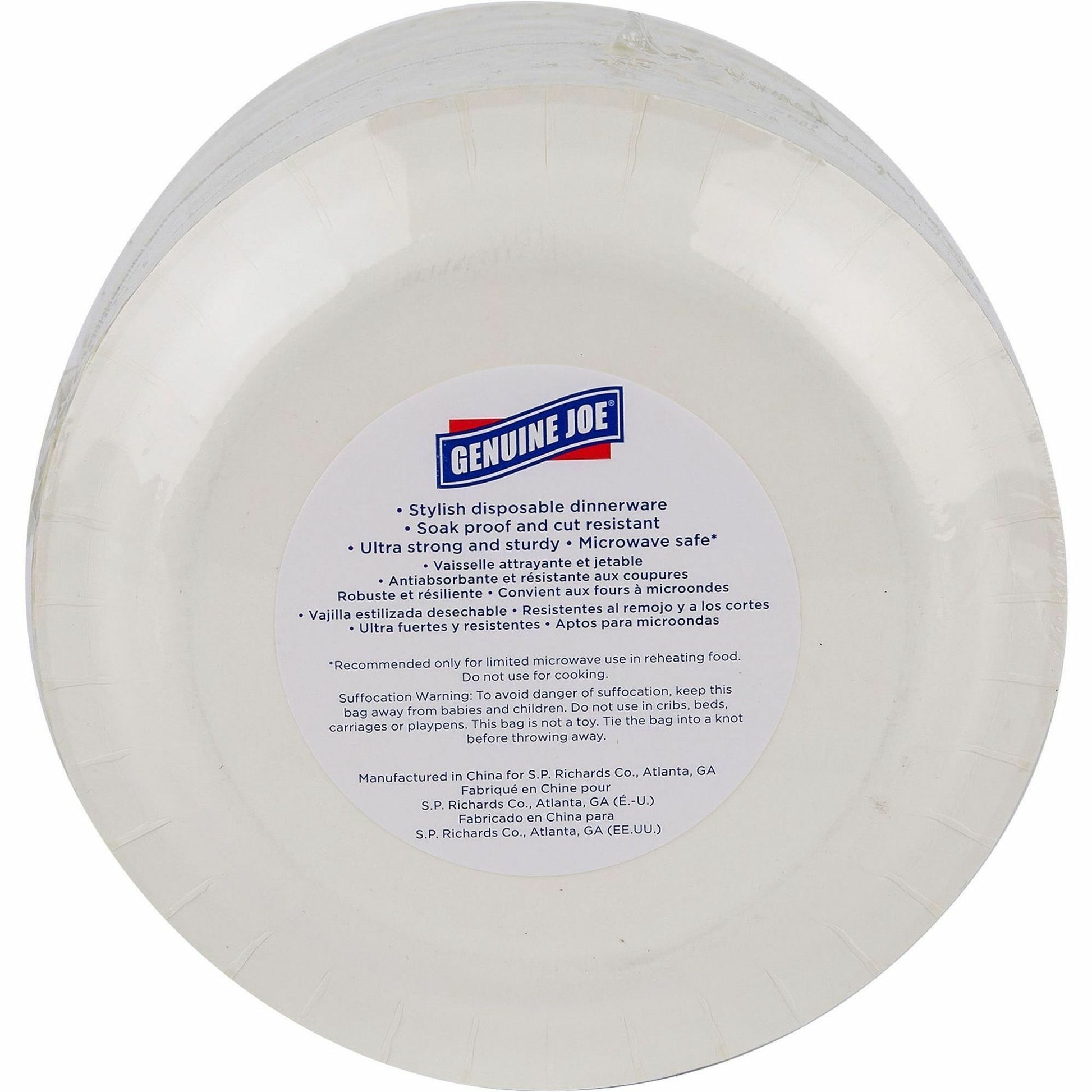 Genuine Joe 7" Printed Paper Plates (10321)