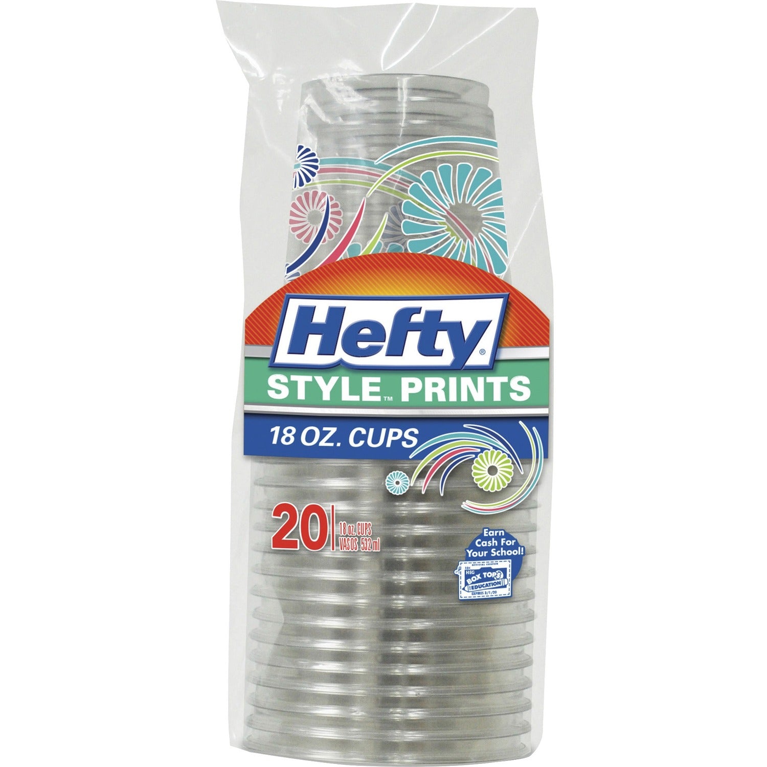 Hefty Style Prints 18 oz Cups (C21651)