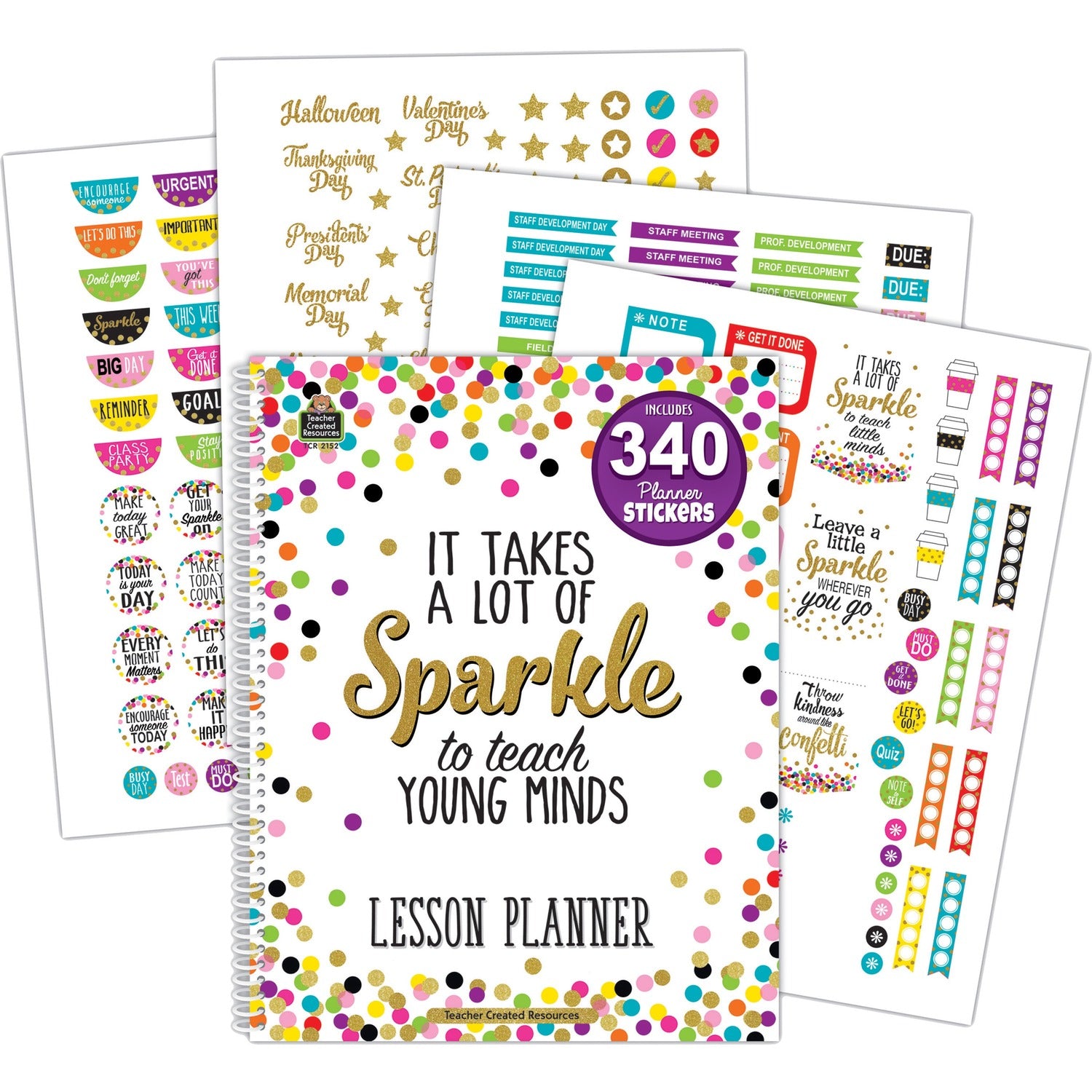 Teacher Created Resources Confetti Lesson Planner (2152)
