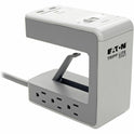 Eaton Tripp Lite Series 6-Outlet Surge Protector w/2 USB-A (4.8A Shared) & 1 USB-C (3A) - 8 ft. (2.43 m) Cord, 1080 Joules, Desk Clamp (TLP648USBC)