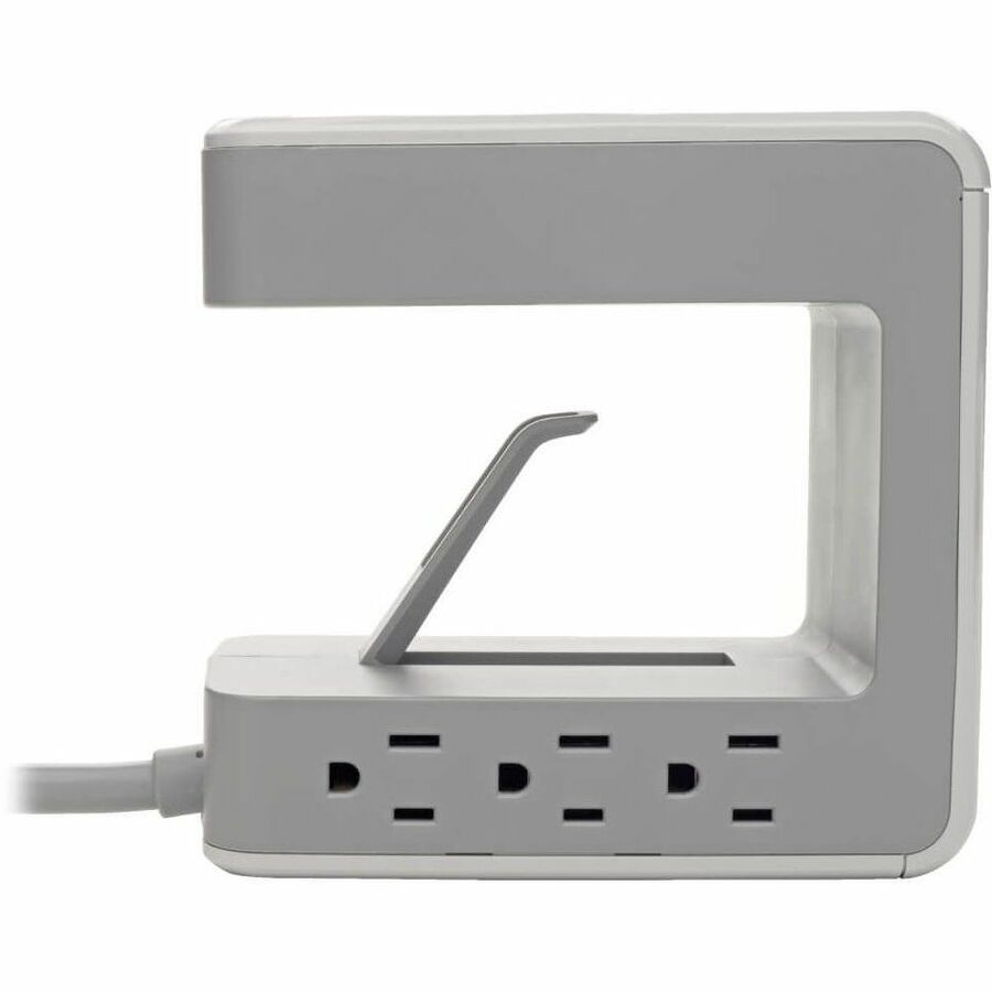 Eaton Tripp Lite Series 6-Outlet Surge Protector w/2 USB-A (4.8A Shared) & 1 USB-C (3A) - 8 ft. (2.43 m) Cord, 1080 Joules, Desk Clamp (TLP648USBC)