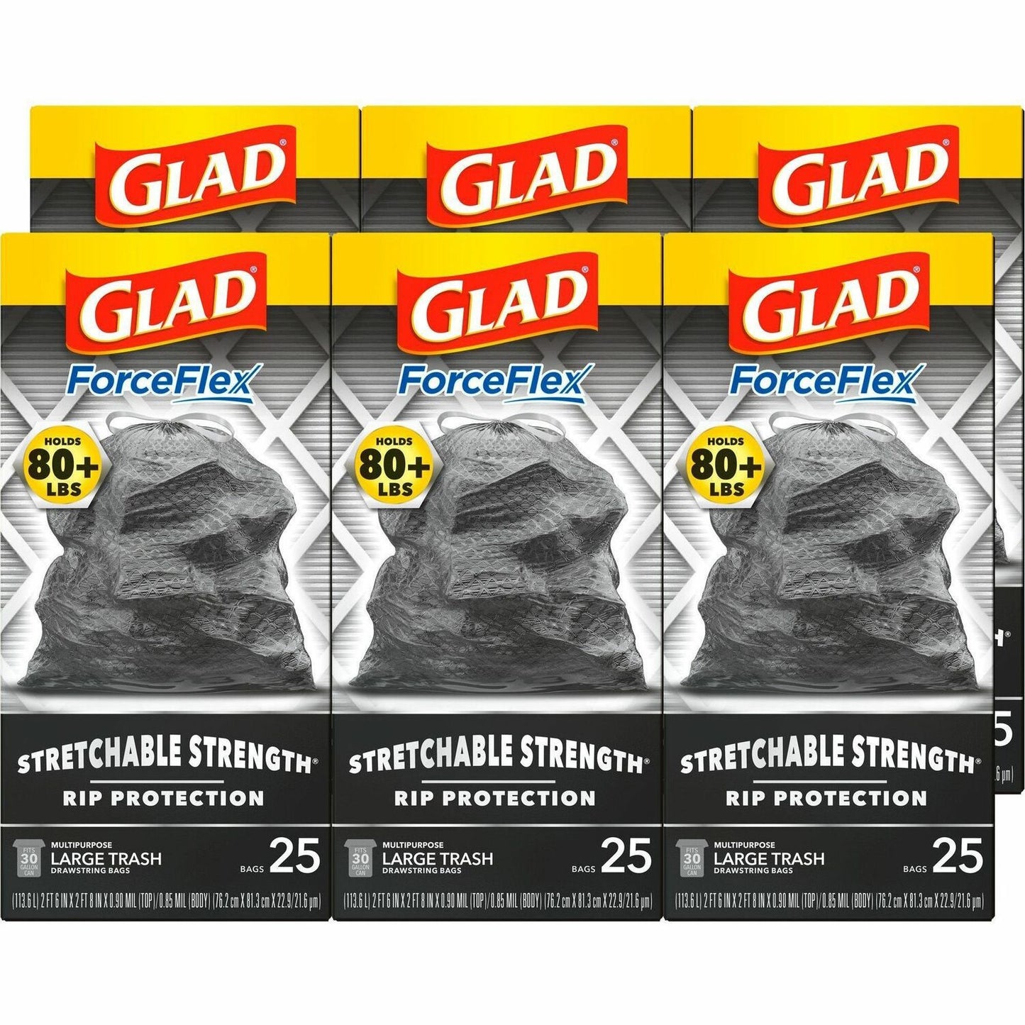 Glad ForceFlexPlus Large Drawstring Trash Bags (70359CT)