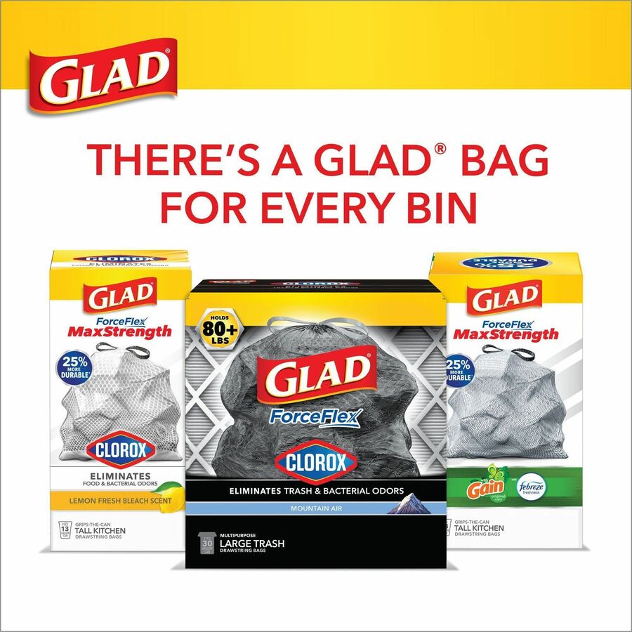 Glad ForceFlexPlus Large Drawstring Trash Bags (70359CT)