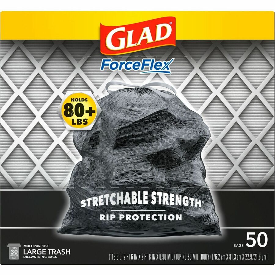 Glad ForceFlexPlus Drawstring Large Trash Bags (78997CT)