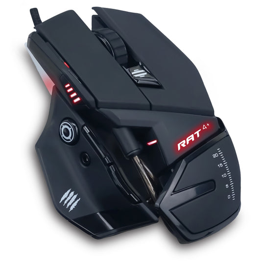 Mad Catz The Authentic R.A.T. 4+ Optical Gaming Mouse (MR03MCAMBL00)