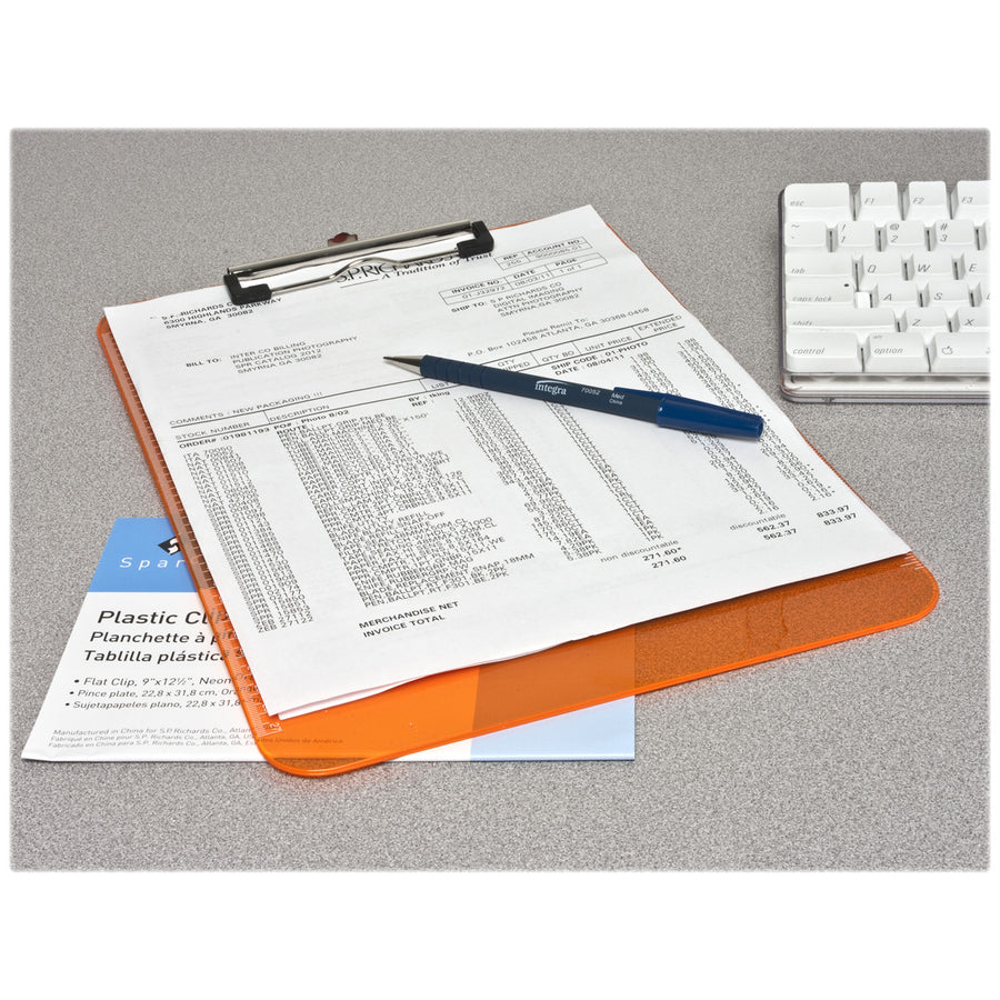 Business Source Flat Clip Clipboard (01866)