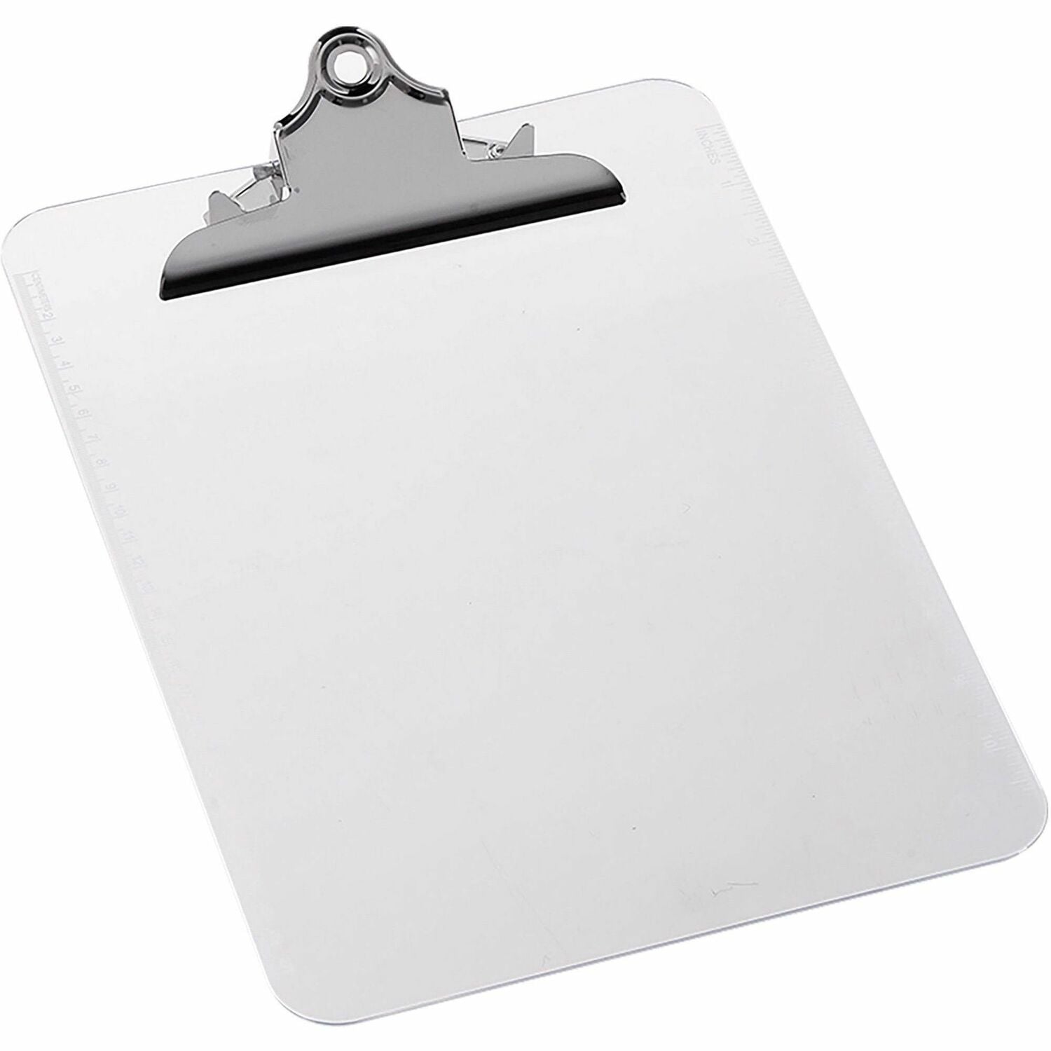 Business Source Spring Clip Plastic Clipboard (01860)