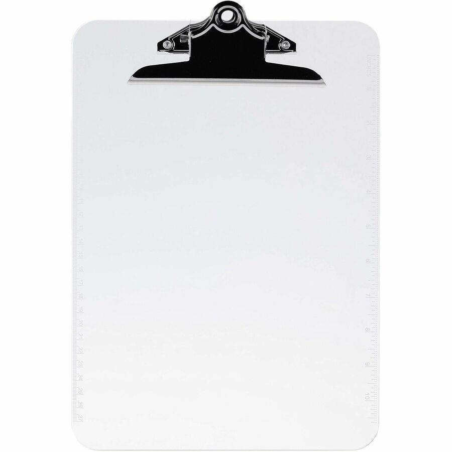 Business Source Spring Clip Plastic Clipboard (01860)