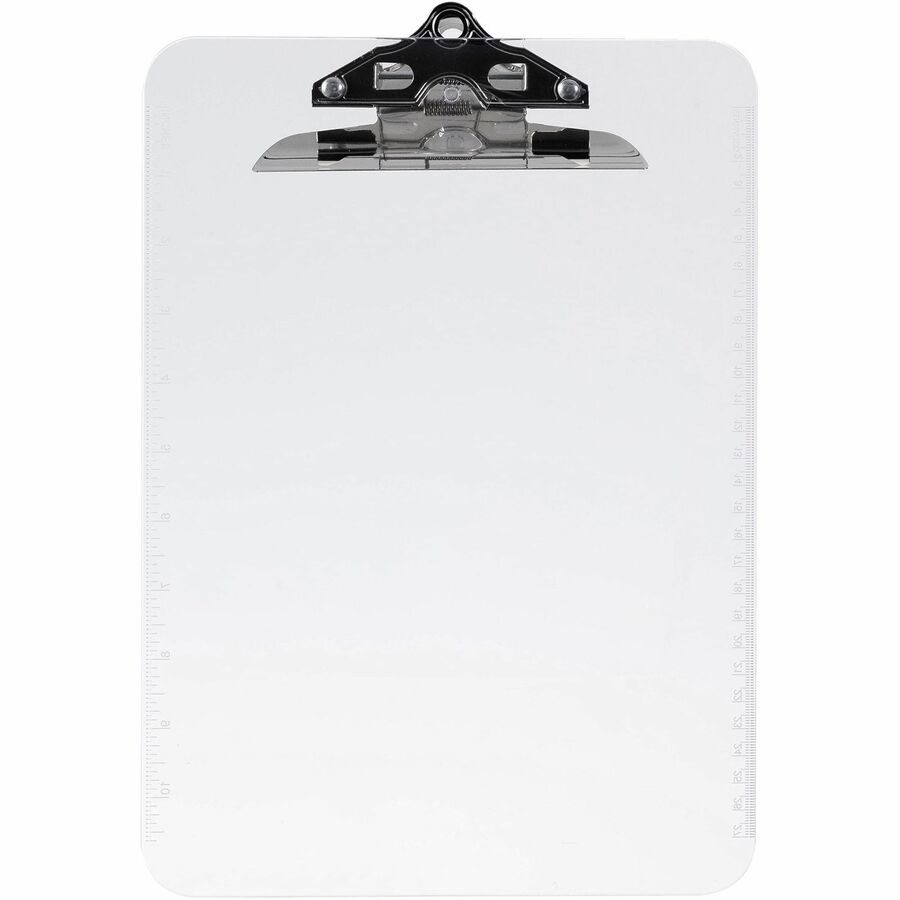 Business Source Spring Clip Plastic Clipboard (01860)