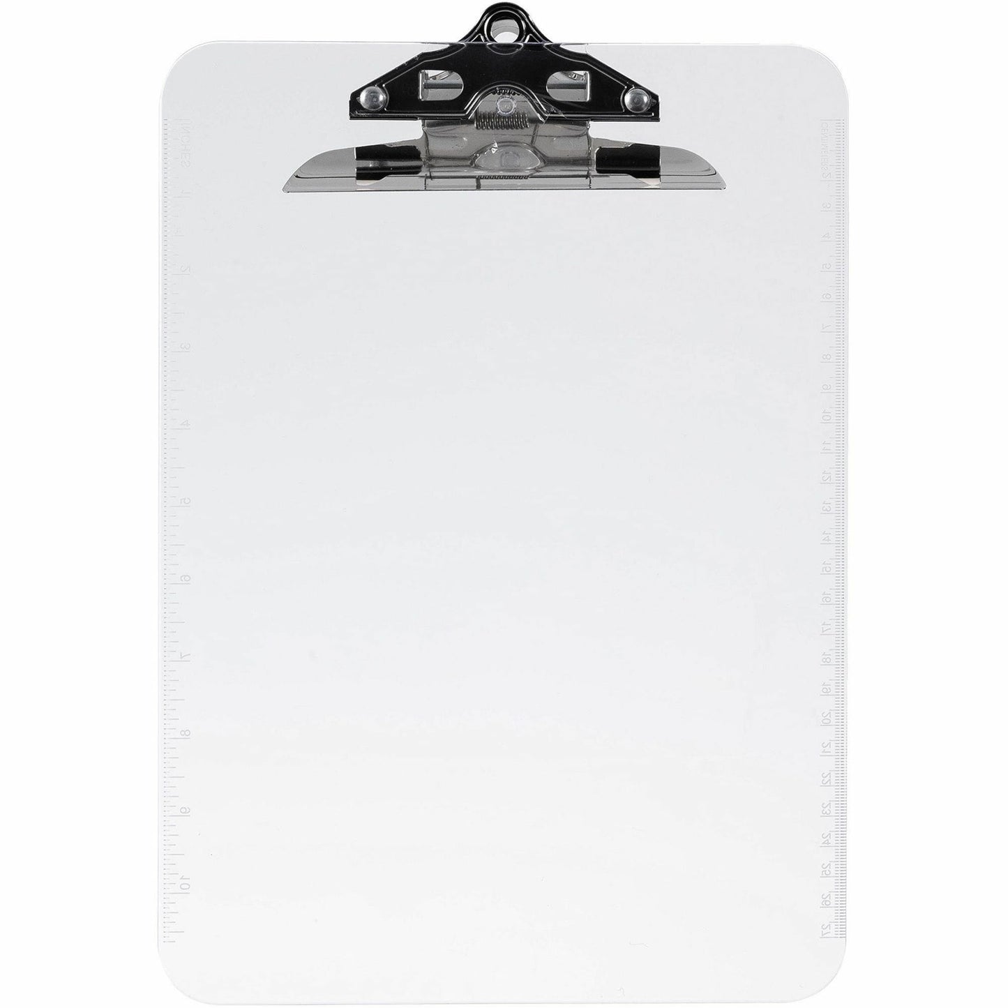 Business Source Spring Clip Plastic Clipboard (01860)