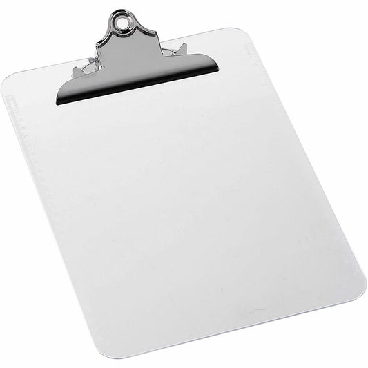 Business Source Spring Clip Plastic Clipboard (01860BX)