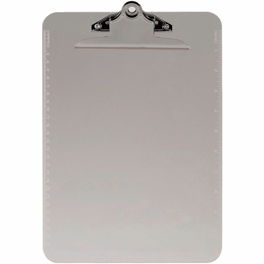 Business Source Spring Clip Plastic Clipboard (01861)