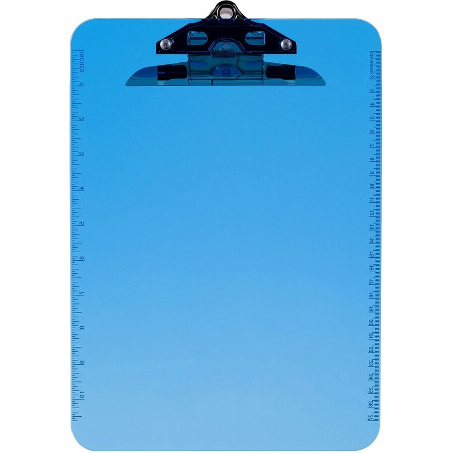 Business Source Spring Clip Plastic Clipboard (01863)