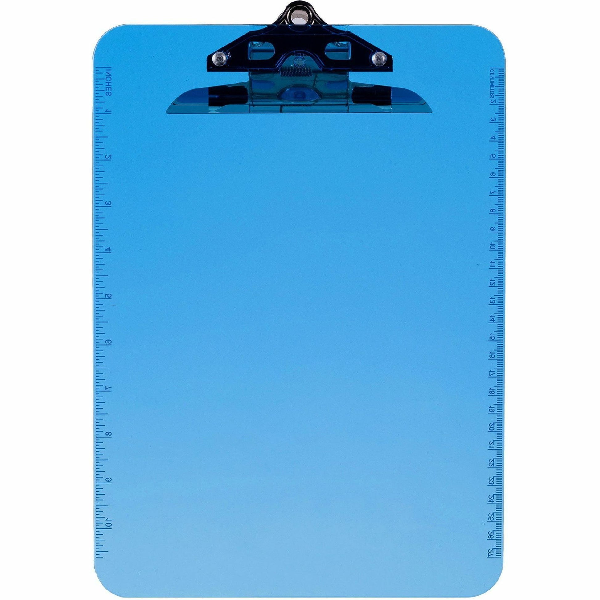 Business Source Spring Clip Plastic Clipboard (01863)