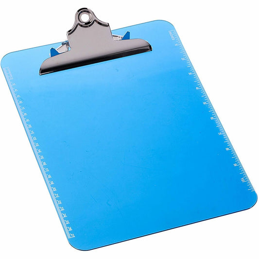 Business Source Spring Clip Plastic Clipboard (01863BX)