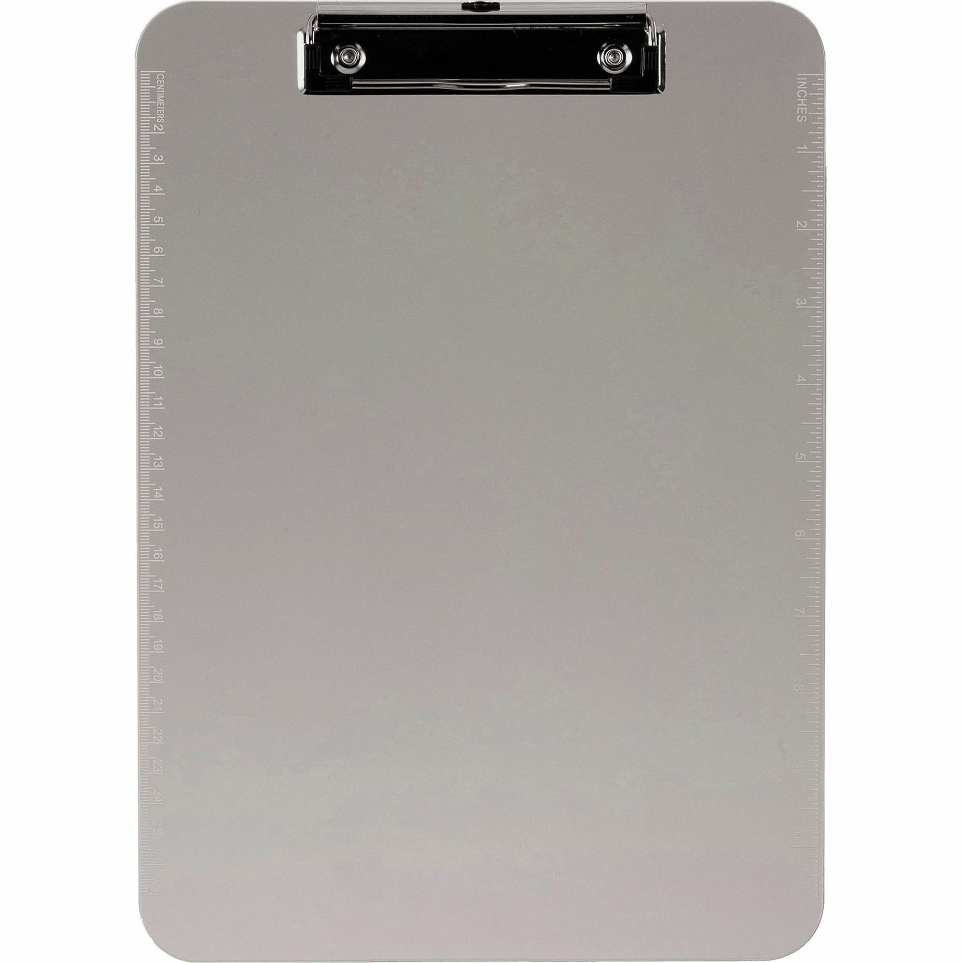 Business Source Flat Clip Plastic Clipboard (01870BD)