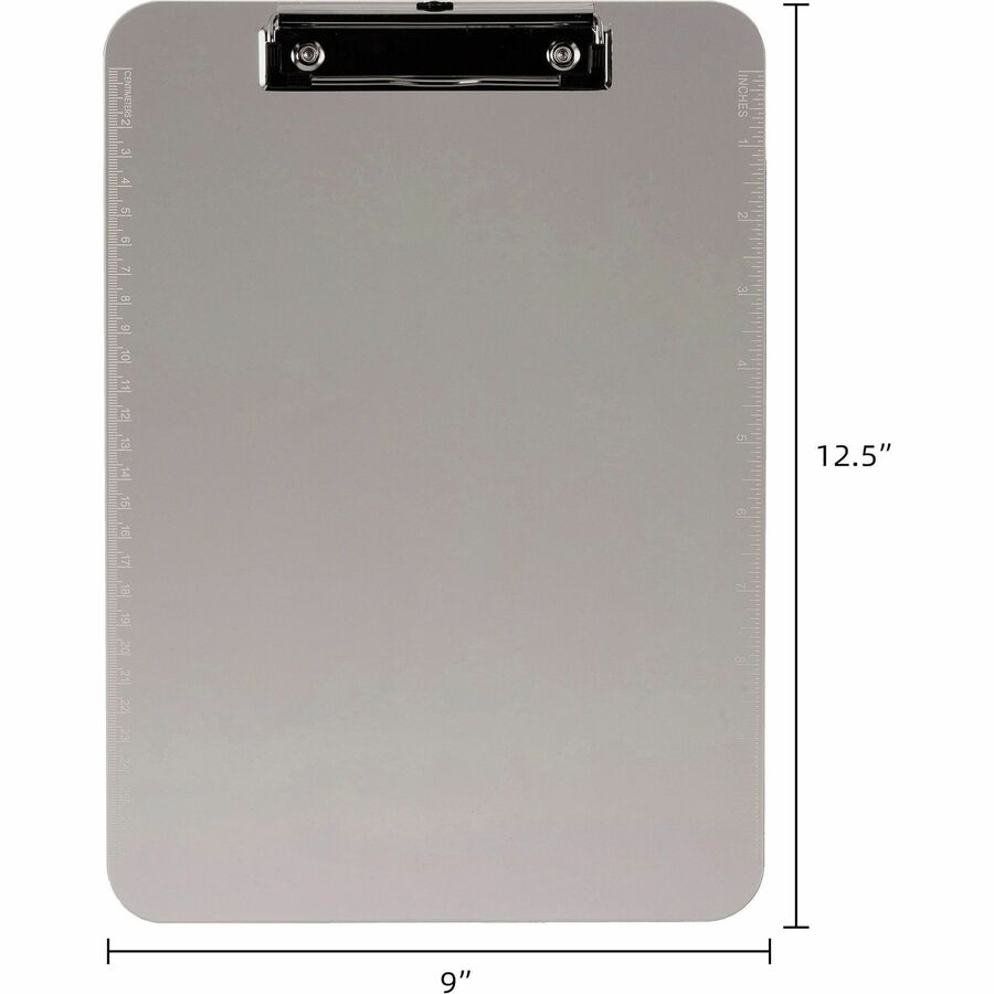 Business Source Flat Clip Plastic Clipboard (01870BD)