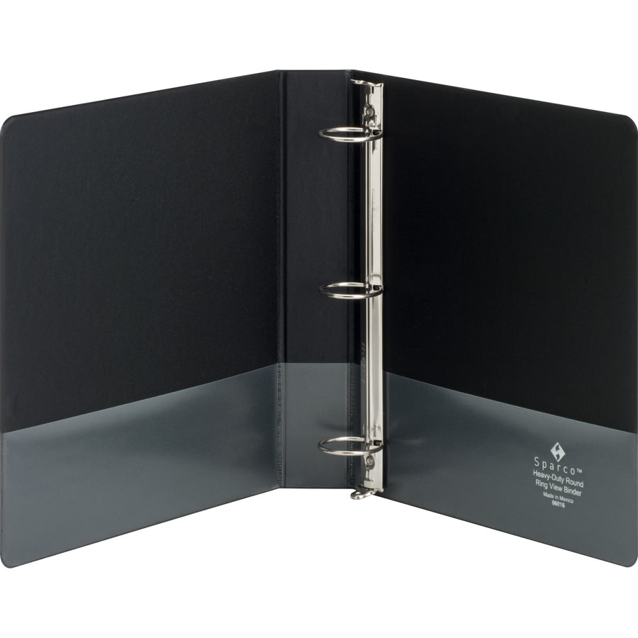 Business Source Premium Round Ring View Binder (19650)