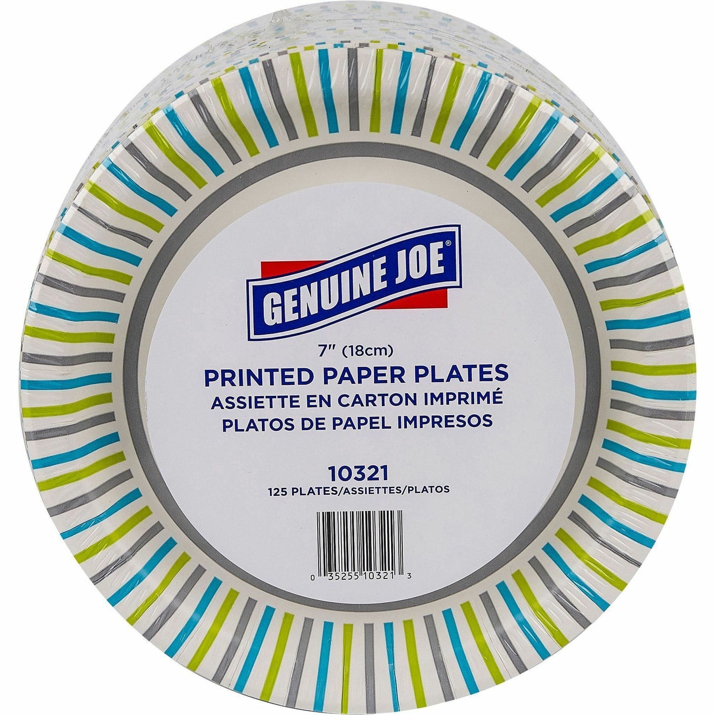 Genuine Joe 7" Printed Paper Plates (10321CT)