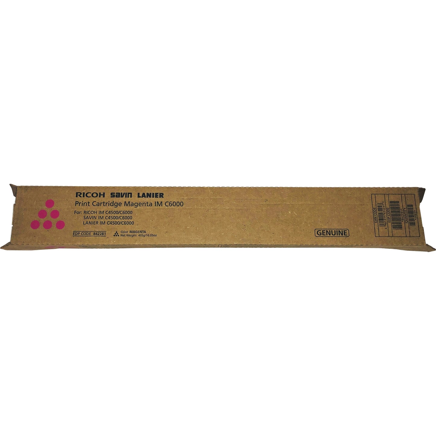 Ricoh Original Laser Toner Cartridge - Magenta - 1 Each (842281)