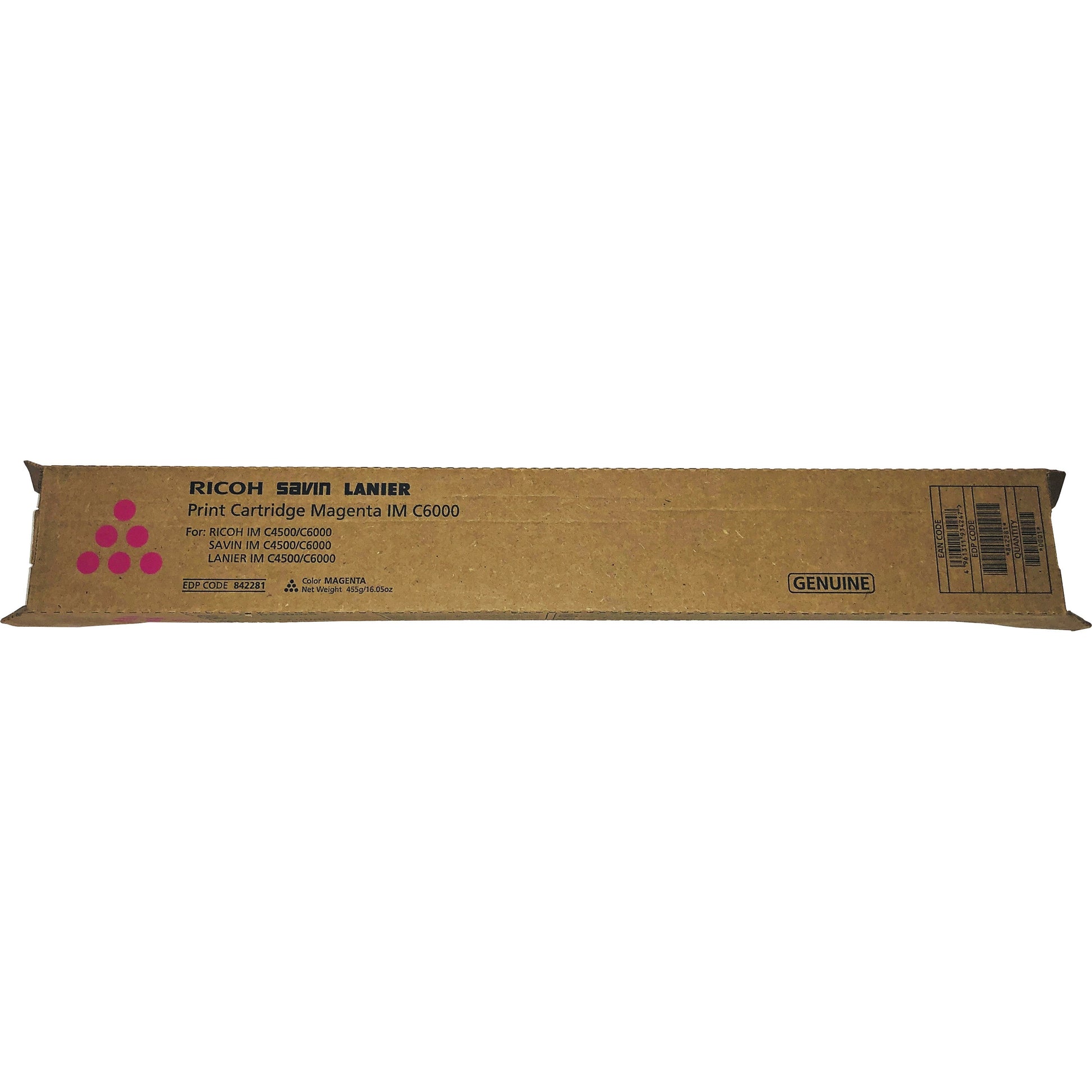 Ricoh Original Laser Toner Cartridge - Magenta - 1 Each (842281)