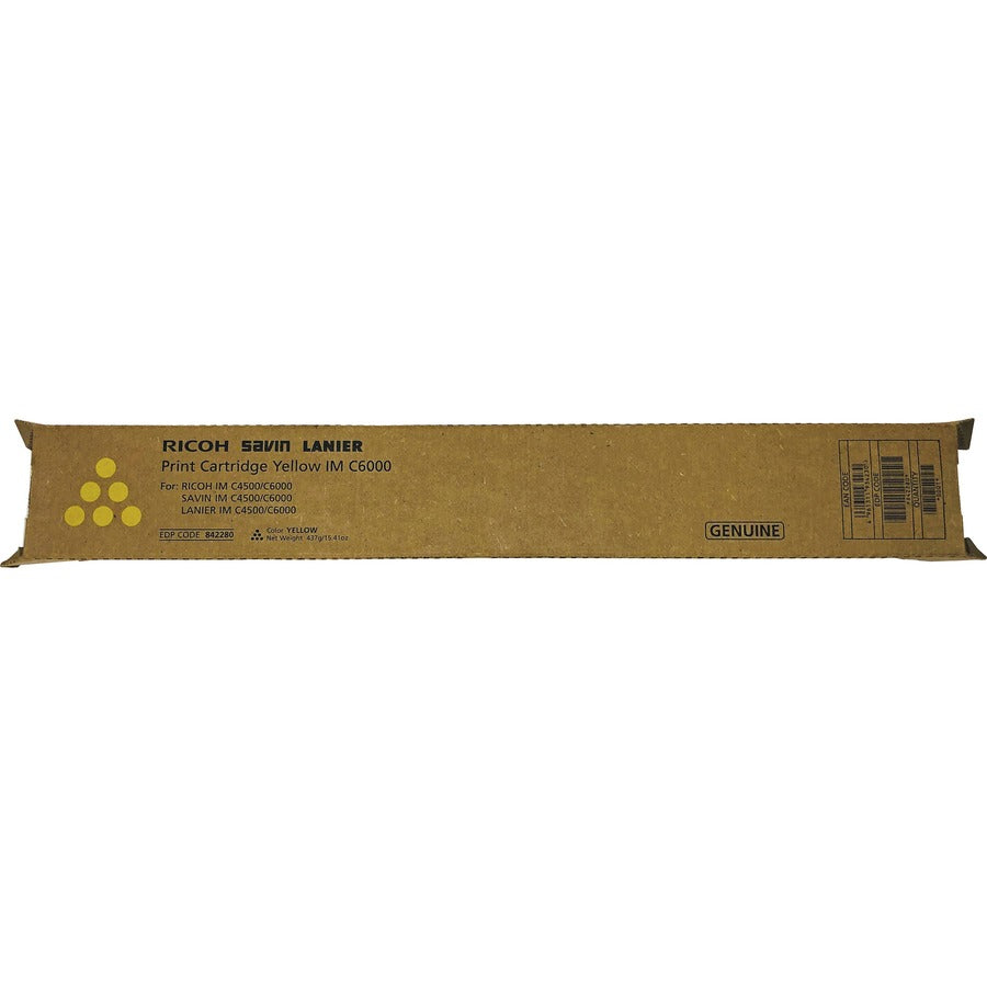 Ricoh Original Laser Toner Cartridge - Yellow - 1 Each (842280)