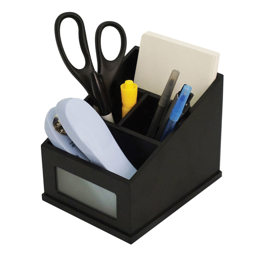 Victor Midnight Black Multi-Use Storage Caddy with Adjustable Compartment (95385)