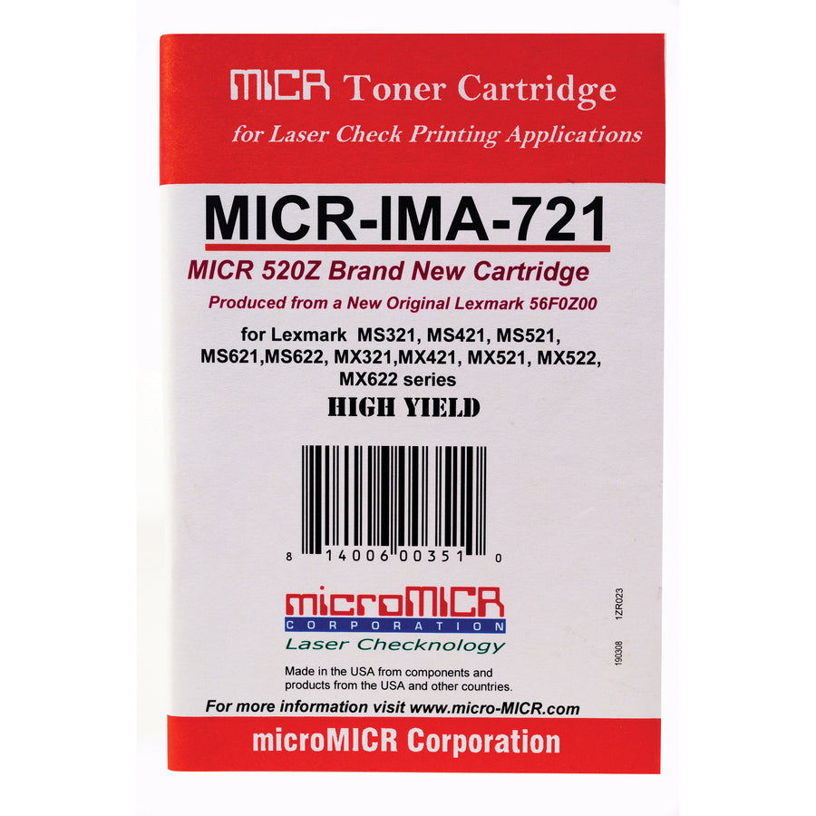 microMICR Alternative Lexmark MS321 MICR Imaging Unit (MICRIMA721)