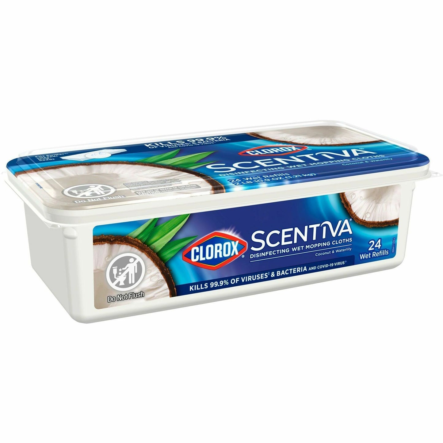 Clorox Scentiva Disinfecting Wet Mopping Cloth Refills - Coconut & Water Lily (32034)