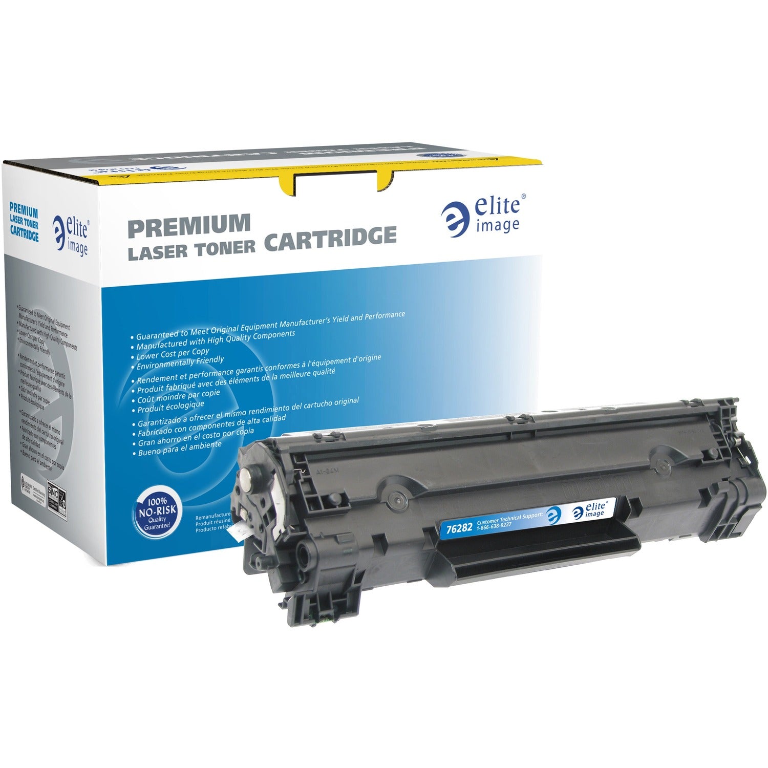 Elite Image Remanufactured Extended Yield Laser Toner Cartridge - Alternative for HP 83A (CF283A) - Black - 1 Each (76282)