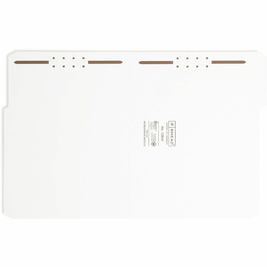 Smead 1/3 Tab Cut Letter Recycled Fastener Folder (12840)