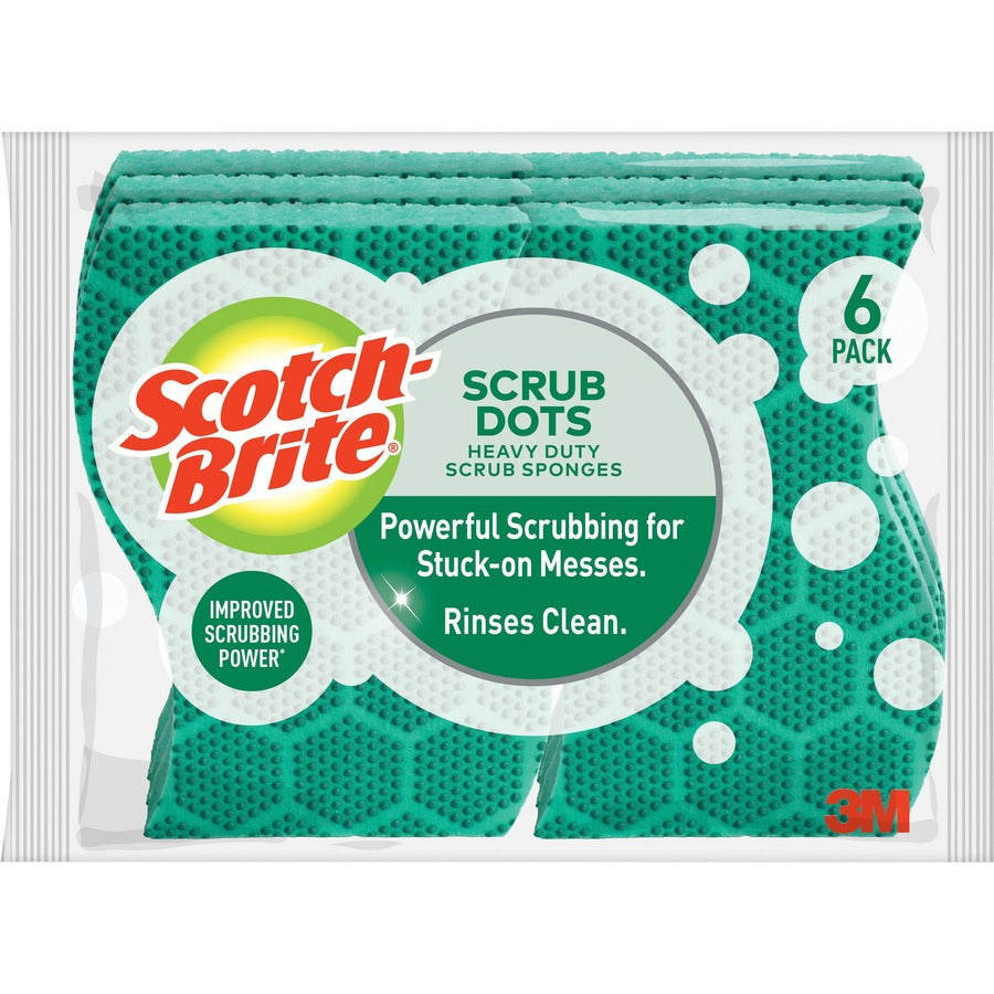 Scotch-Brite Scrub Dots Heavy-duty Scrub Sponge (303064CT)