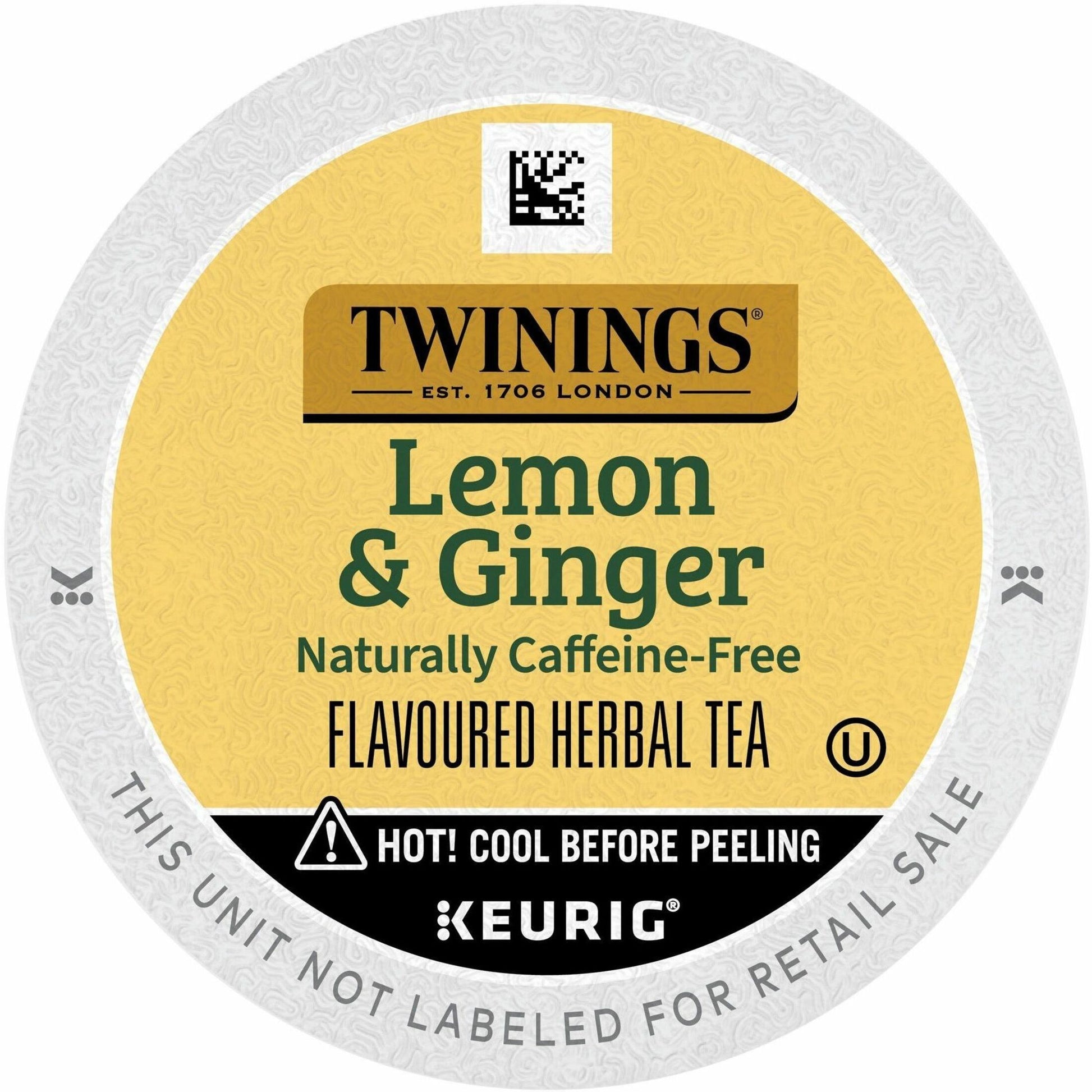 Twinings of London Lemon & Ginger Herbal Tea K-Cup (11019)