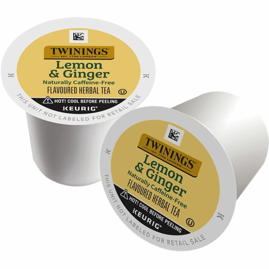 Twinings of London Lemon & Ginger Herbal Tea K-Cup (11019)