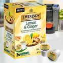 Twinings of London Lemon & Ginger Herbal Tea K-Cup (11019)