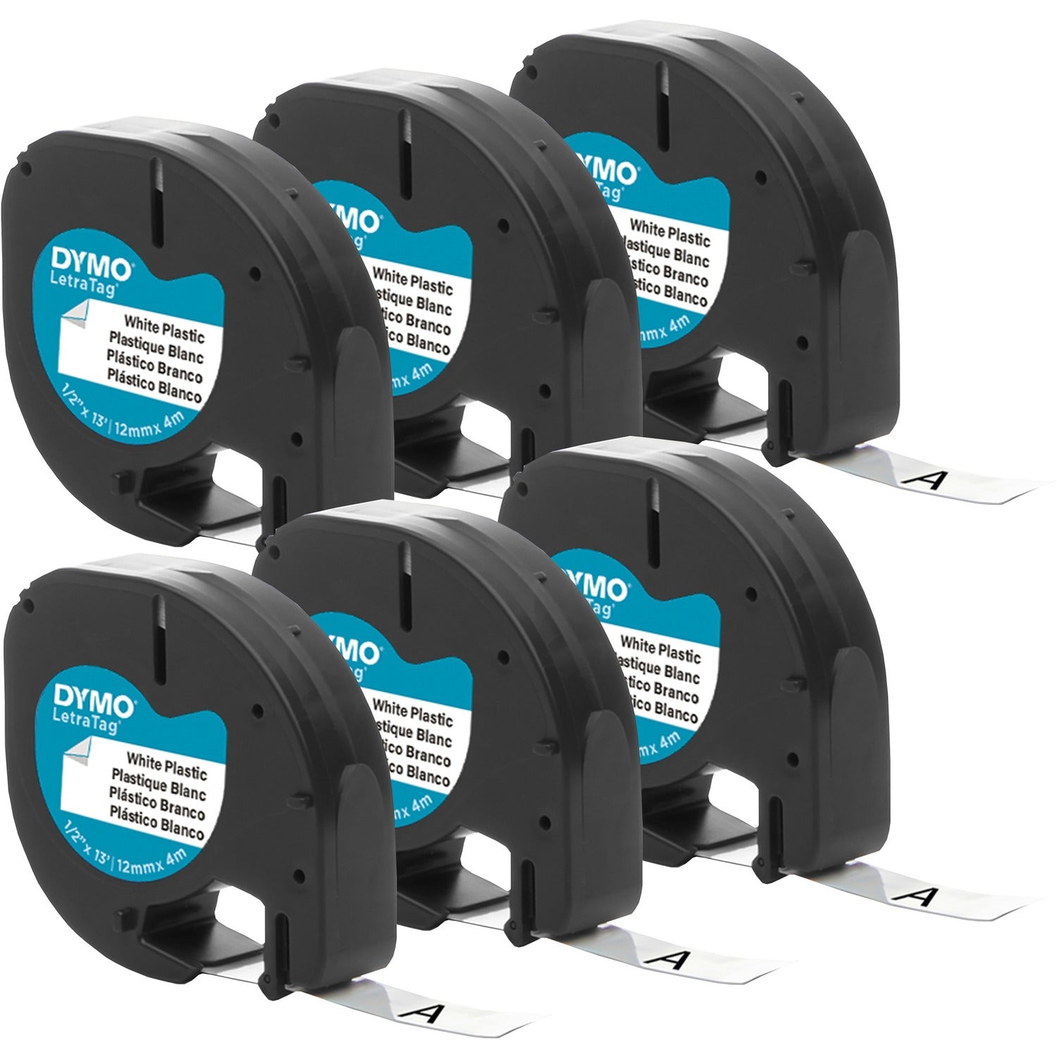 Dymo LetraTag Labelmaker Plastic Labels (2050823)