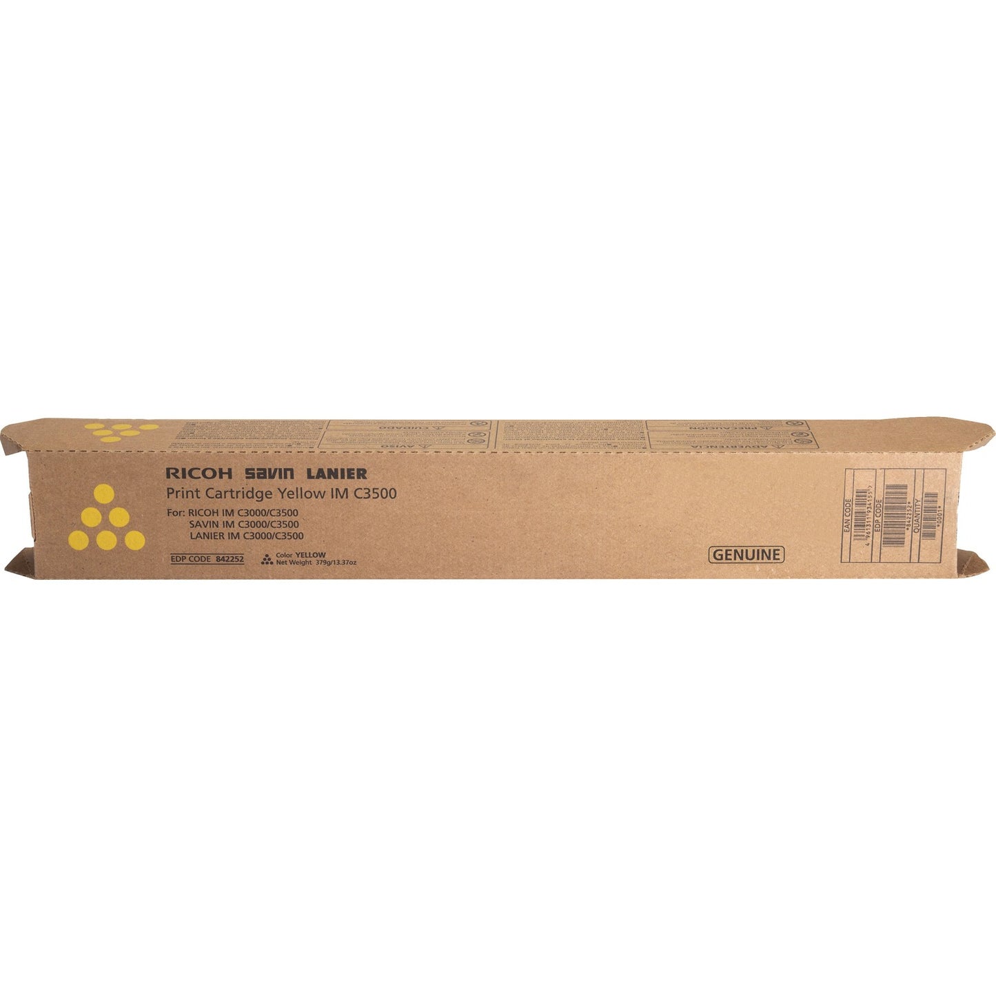 Ricoh Original Laser Toner Cartridge - Yellow - 1 Each (842252)