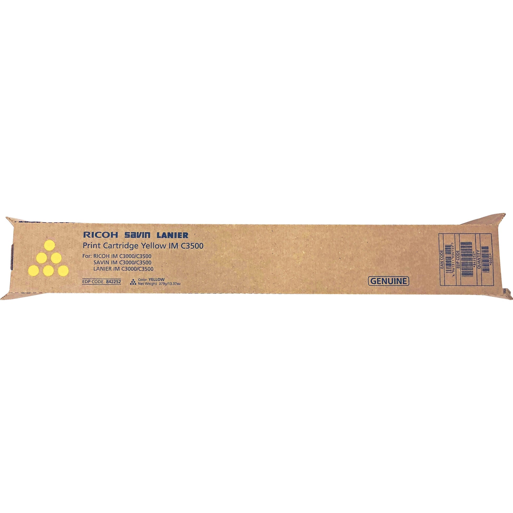 Ricoh Original Laser Toner Cartridge - Yellow - 1 Each (842252)