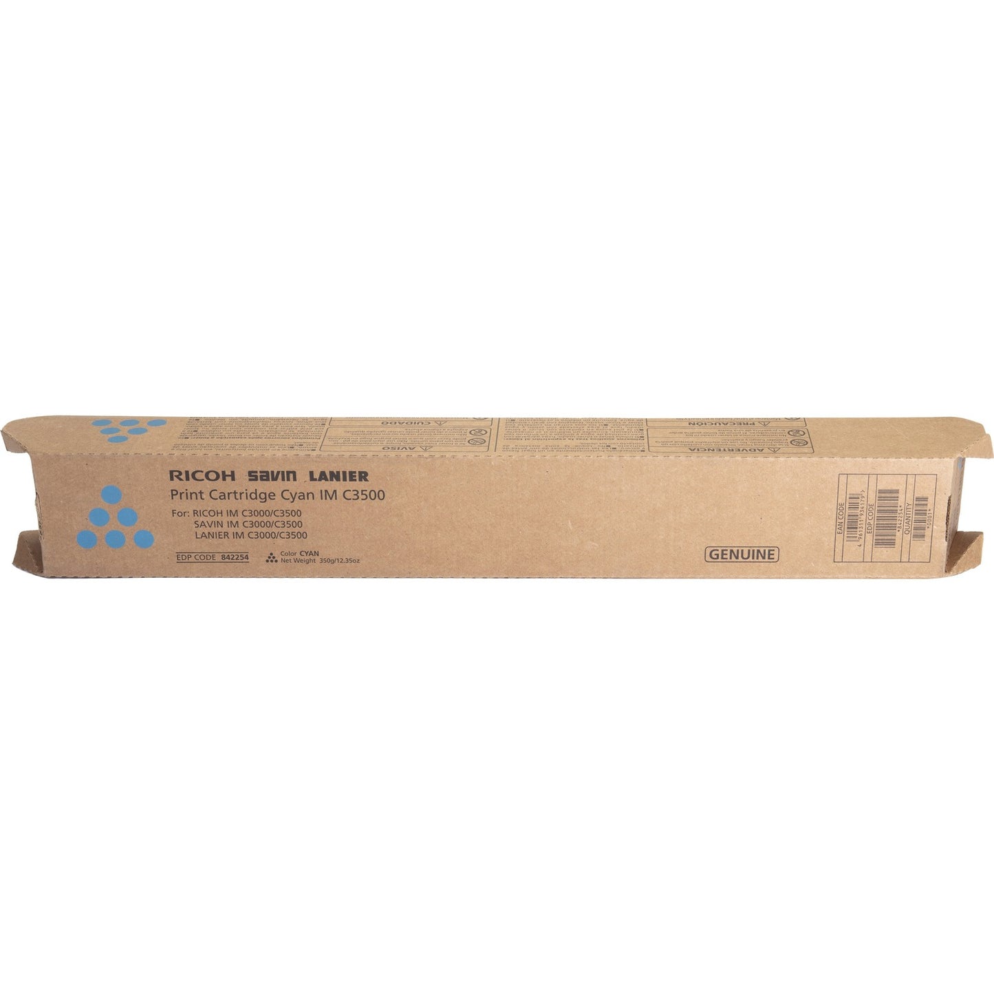 Ricoh Original Laser Toner Cartridge - Cyan - 1 Each (842254)