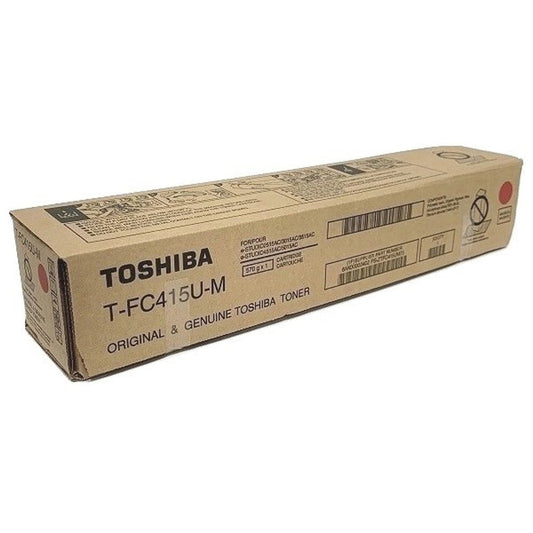 Toshiba Original Laser Toner Cartridge - Magenta - 1 Each (TFC415UM)