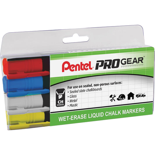 Pentel PROGear Wet-Erase Liquid Chalk Marker (SMW26PGPC4M1)