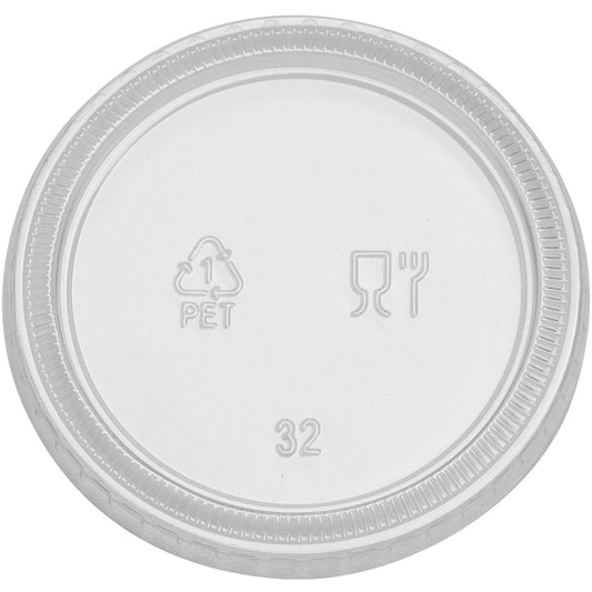 Dixie Portion Cup Lids by GP Pro (PL40CLEAR)