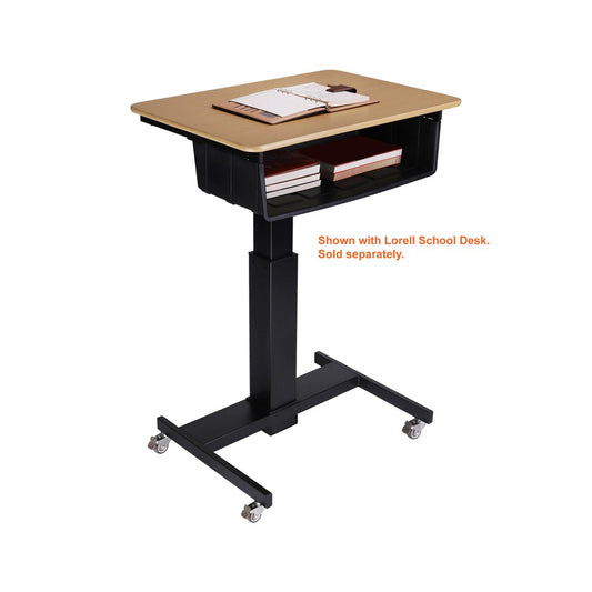 Lorell Sit-to-Stand School Desk w/Large Book Box (00077)