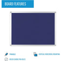 MasterVision Ayda Fabric 24"W Bulletin Board (FA03439214)